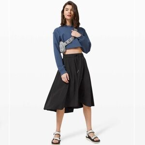 lululemon athletica Black Midi Skirt